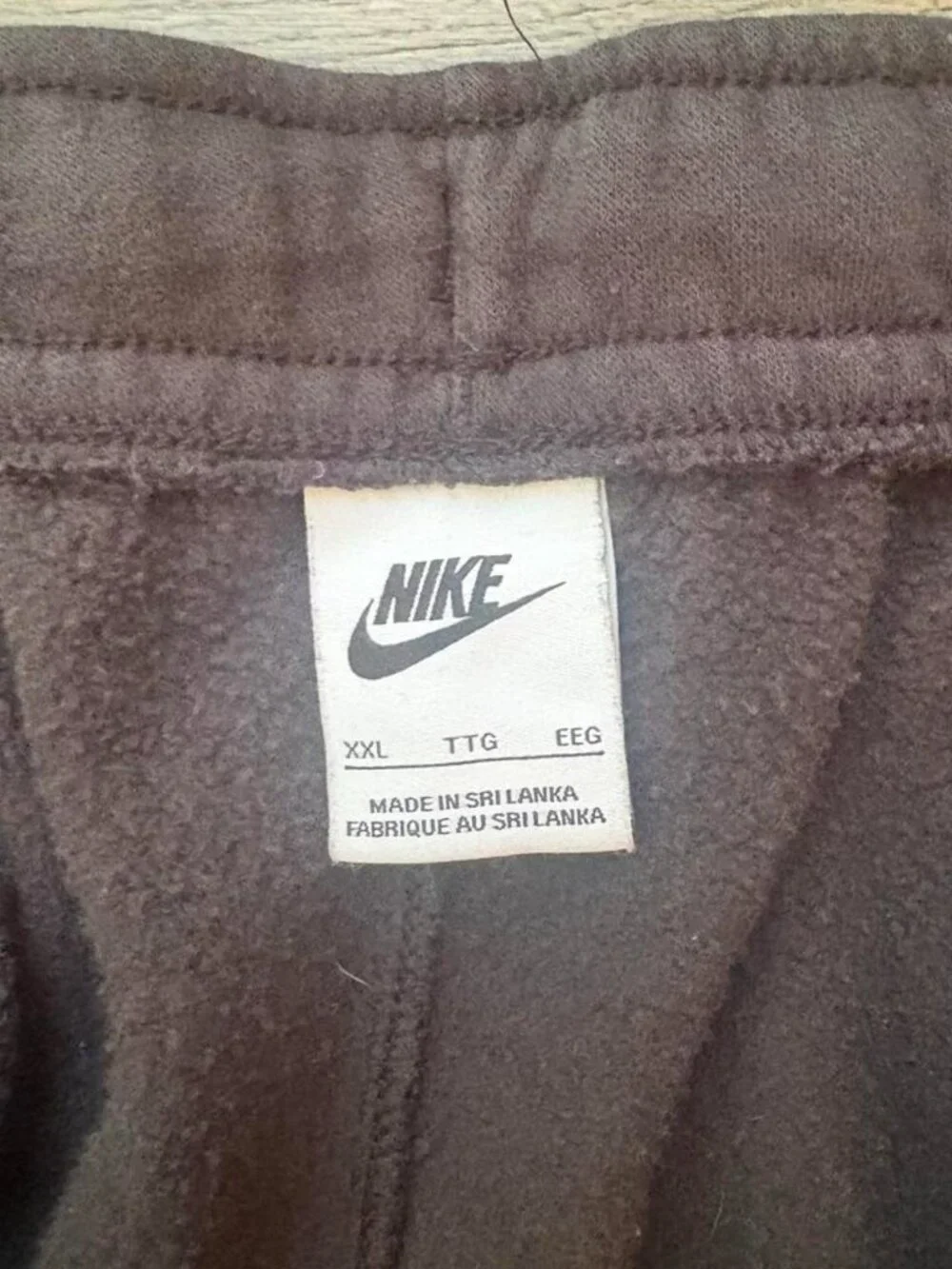 Nike Black Baggy Wide Sweatpants with White Nike (XXL)